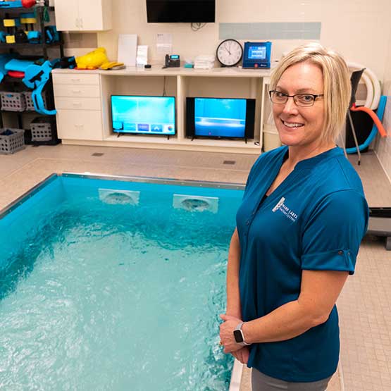 person therapy pool