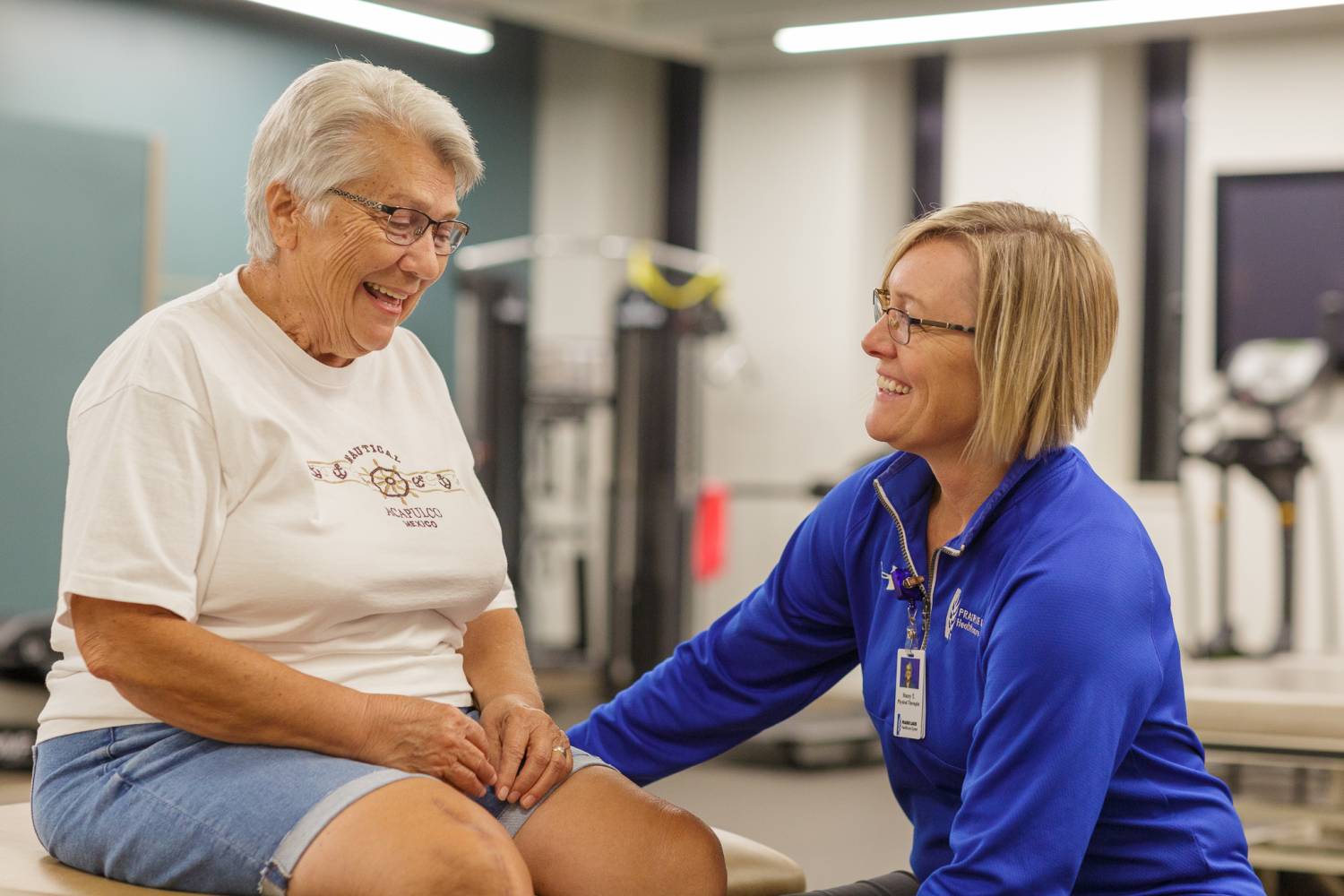 Stacey Thury, PT and patient