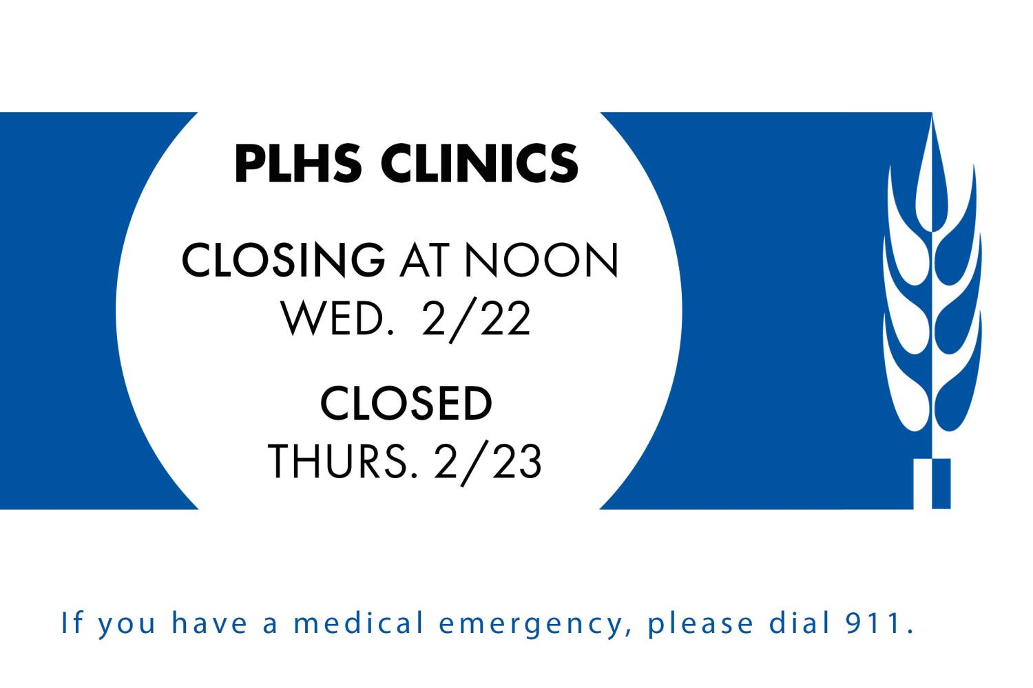 Clinic Closures Due to Weather