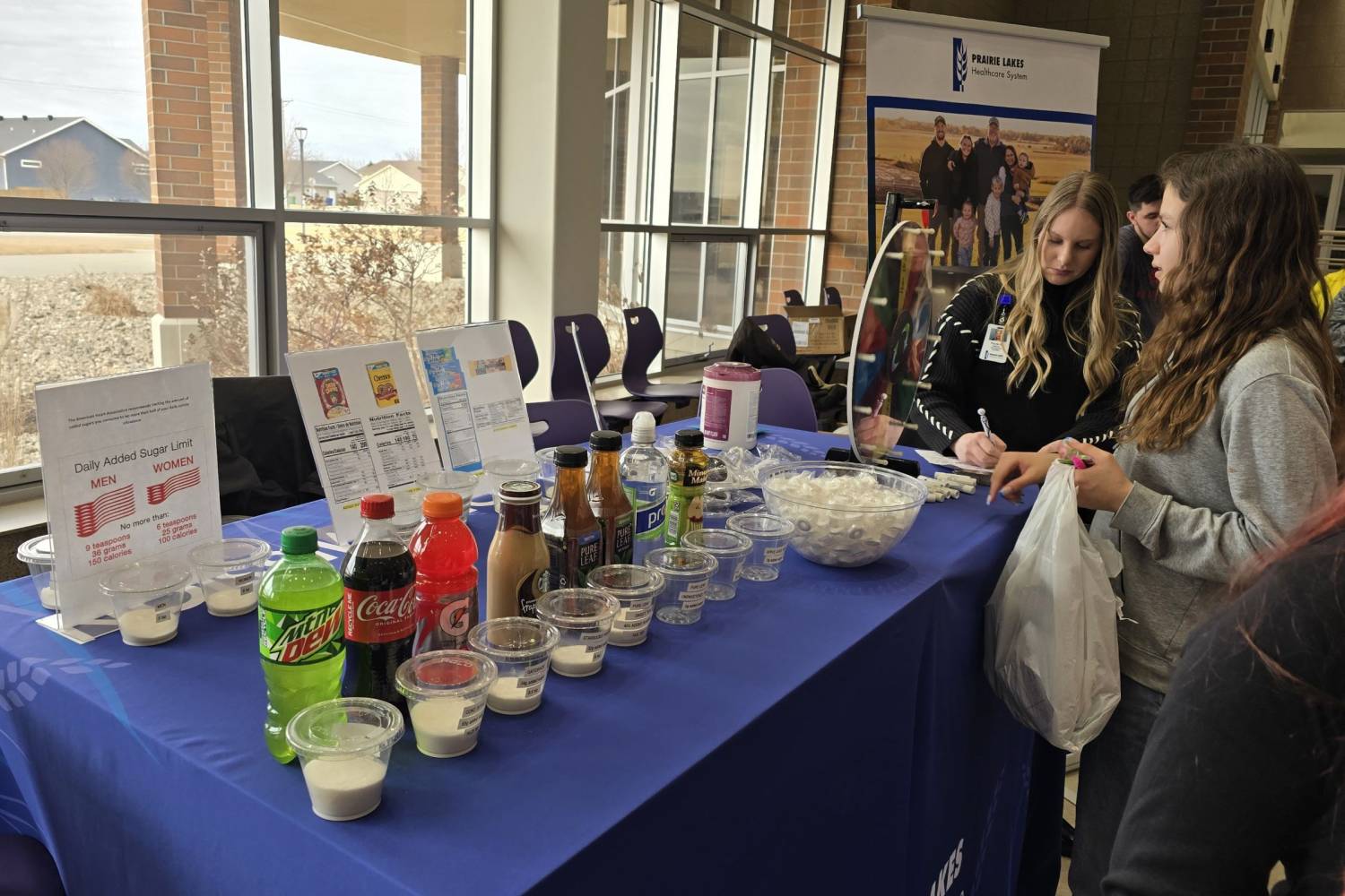 Student Spins the Carousel of PLHS Careers at the Watertown Middle School Carnival of Careers Event