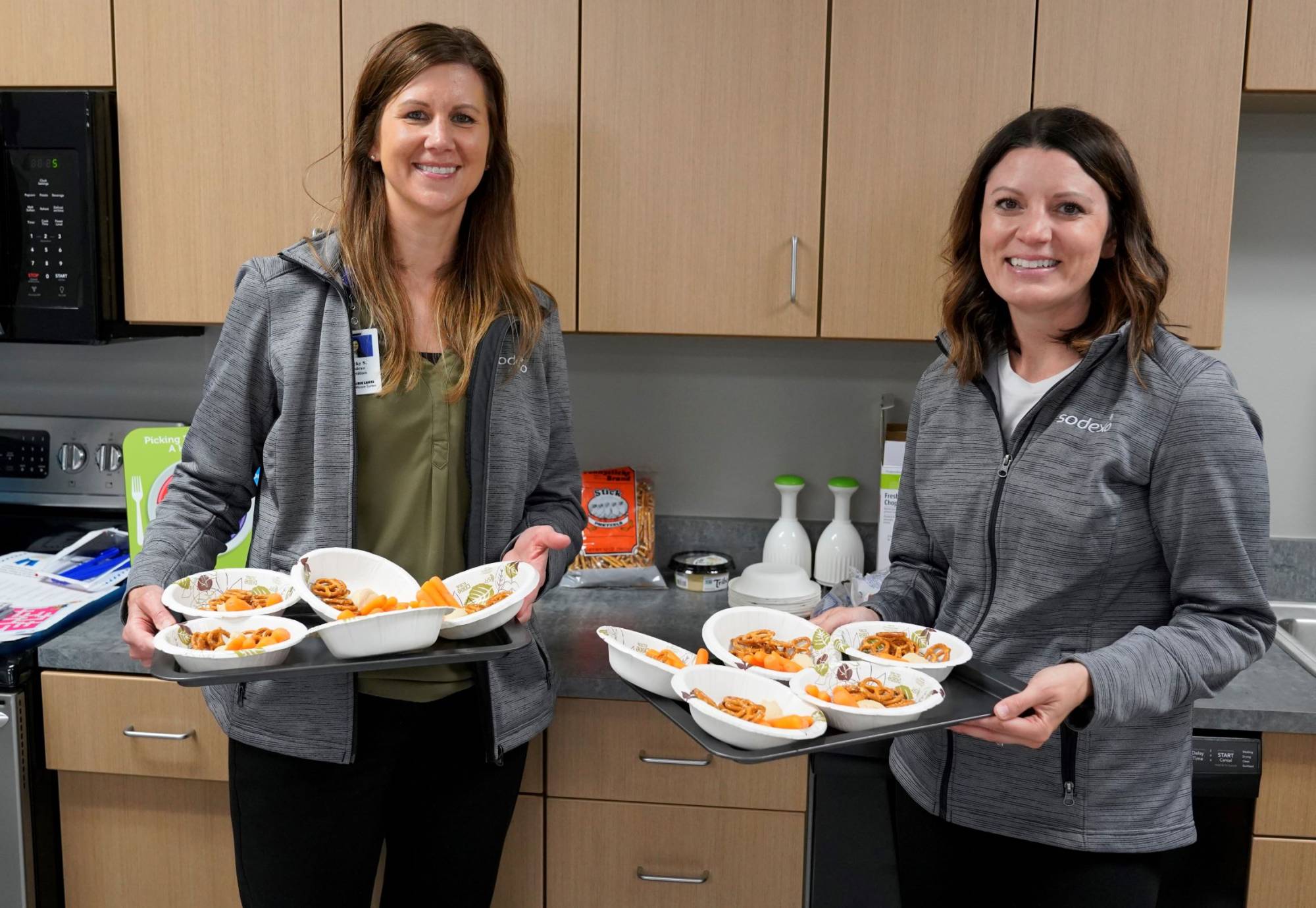 Becky S. and Mallory P. Served Up Healthy Snacks