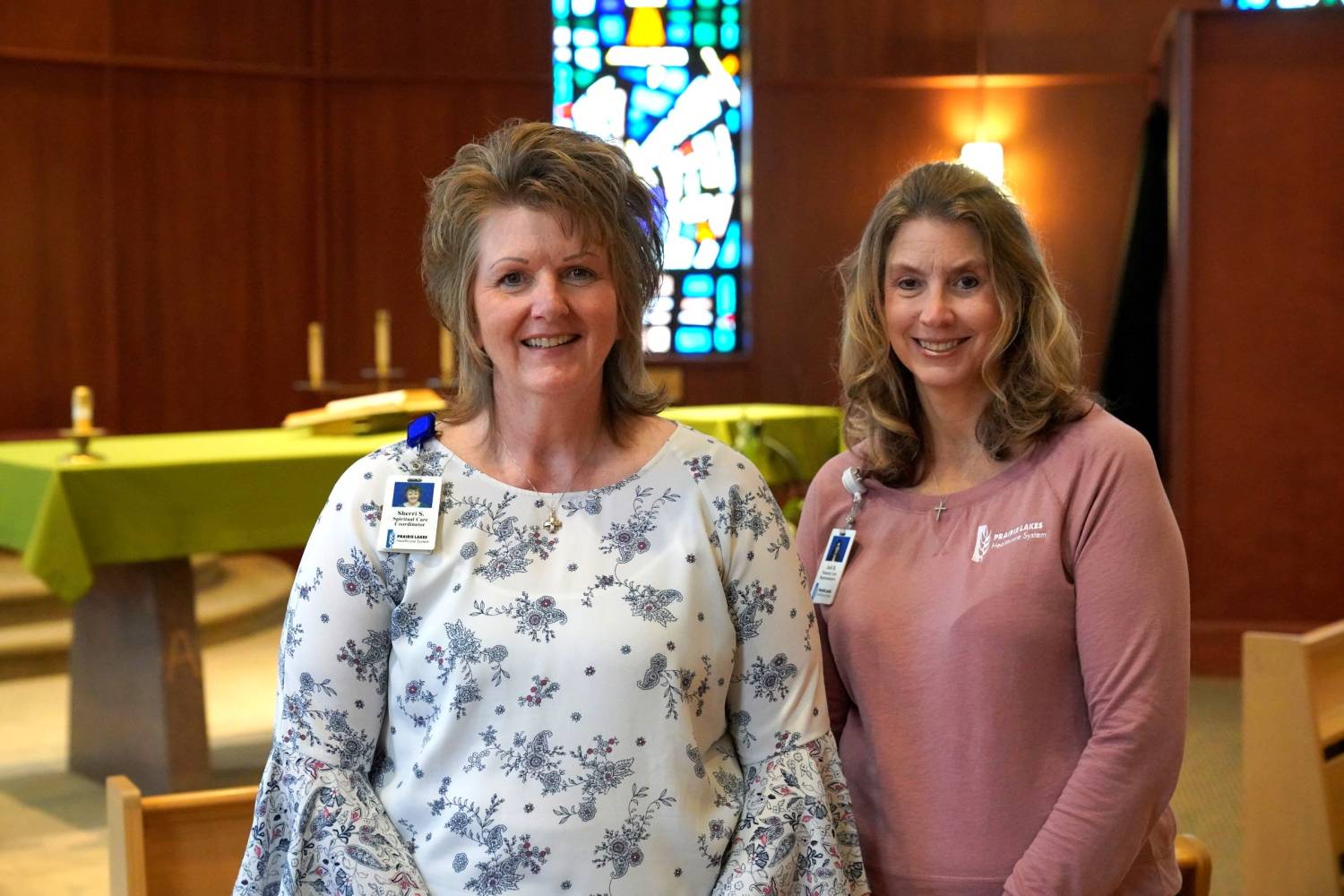 Sherri Sellers, Spiritual Care Coordinator and Jodi Brickman, Pastoral Care